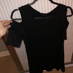 Off the shoulder short sleeve dress